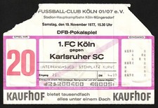 Ticket 1977 köln gebraucht kaufen  Deutschland