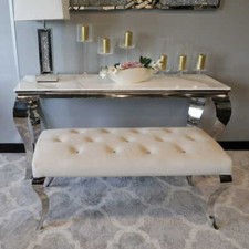 Używany, Pufa Ławka Ludwik Beige glamour podnóżek beżowy pikowany kryształkami guzikami na sprzedaż  PL