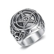 Anello uomo acciaio usato  Spedire a Italy