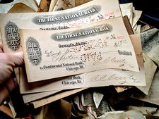 Bank checks bank for sale  Casey