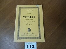 No.749 VIVALDI Concerto Grosso Op.3 No.10 in b Menor / Edição Partitura EULENBURG comprar usado  Enviando para Brazil