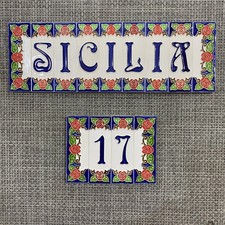 Lettere numeri civici usato  Trappeto