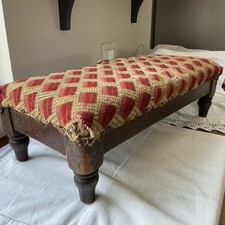 Vintage wooden footstool for sale  BURY ST. EDMUNDS
