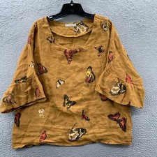 Blusa VIOLA BORGHI Feminina Média Top Manga 3/4 Feita na Itália, usado comprar usado  Enviando para Brazil
