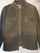 Damen lederjacke schlamm gebraucht kaufen  Hoya