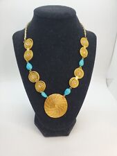 Usado, Colar Art Biojoias Capim Dourado Palha Buriti Mandala Couro Grama Dourada. comprar usado  Enviando para Brazil