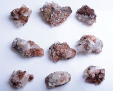 9 peças de amostra mineral de policristal de calcita vermelha natural Benz / China comprar usado  Enviando para Brazil