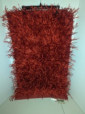 Usado, Tapete de área boêmio extra desgrenhado Pier 1 Importado vermelho feito à mão 1,83'x2,83' Índia comprar usado Usado, Tapete de área boêmio extra desgrenhado Pier 1 Importado vermelho feito à mão 1,83'x2,83' Índia comprar usado  Enviando para Brazil