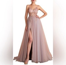 Blush beaded long for sale  Round Rock