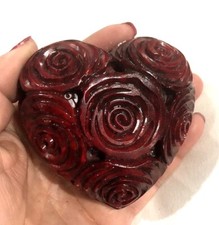 Heart roses paperweight for sale  Westfield