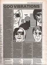 SONIC YOUTH Goo album review 1990 UK ARTICLE / clipping comprar usado  Enviando para Brazil