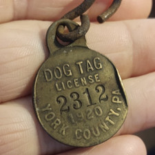 Antique brass dog for sale  Manchester