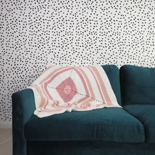 Cobertor de bebê de crochê listrado rosa malva feito à mão 39 x 41 comprar usado  Enviando para Brazil
