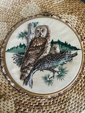 Vintage owl print for sale  Teton