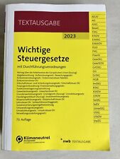 Wichtige steuergesetze durchf� gebraucht kaufen  Leonberg