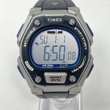 Relógio Timex Ironman Masculino Digital Preto Cinza Frequência Cardíaca 10 Voltas Alram Nova Bateria comprar usado  Enviando para Brazil