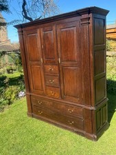Antique oak linen for sale  BEDALE