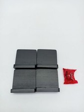 SRIWATANA Mała półka wisząca Drewno 10 cm Półka ścienna Czarna Zestaw 4 szt. Mini półka  na sprzedaż  PL