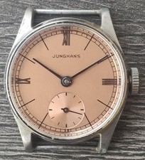 Usado, Vintage masculino alemão Junghans mostrador de salmão cal. 80 reparos de tamanho pequeno comprar usado Usado, Vintage masculino alemão Junghans mostrador de salmão cal. 80 reparos de tamanho pequeno comprar usado  Enviando para Brazil