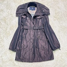Trench coat Burberry London Nova Check marrom brilhante/roxo tamanho 38/EUA:S autêntico comprar usado  Enviando para Brazil