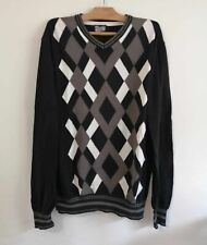 Pull noir losanges d'occasion  Bourg-de-Thizy