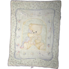 Cobertor edredom vintage original para dormir urso segurando coelho berço colcha comprar usado  Enviando para Brazil