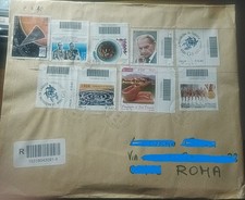 Lettera con francobolli usato  Roma