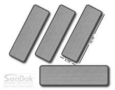 Usado, SeaDek Boat EVA Step Pads - Antiderrapante 4 Peças Stick-On - StormGray-DarkGray - Em branco  comprar usado  Enviando para Brazil