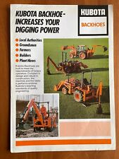 Kubota backhoes km190 for sale  RUSHDEN