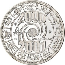 Francja, Medal, 2001, Srebro, Millenium 2000, UNZ na sprzedaż  Wysyłka do Poland