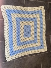 Hand crochet blue for sale  BRADFORD
