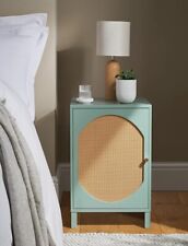Green rattan bedside for sale  UK