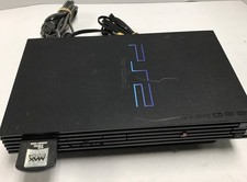 Console Sony PS2 FAT com 2 cartões de memória AV e cabo de alimentação liga, LEIA, usado comprar usado  Enviando para Brazil