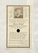 Sterbekarte sterbebild franz gebraucht kaufen  Leinfelden-Echterdingen