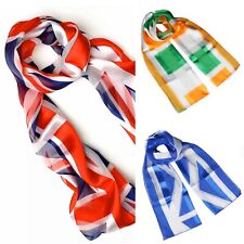 Irish Escocês British Union Jack Bandeira Do Reino Unido sedoso macio de chiffon echarpe xale de cetim comprar usado  Enviando para Brazil