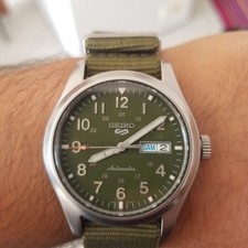 Usado, relógio masculino automático estilo militar mostrador verde seiko 5 sport 4r36-10a0. comprar usado  Enviando para Brazil