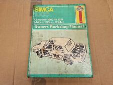 Simca 1000 1962 for sale  BIRMINGHAM