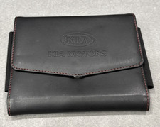Capa manual de couro Kia Owners preta Sorento K5 Soul Sportage K4 Carnival Forte comprar usado  Enviando para Brazil