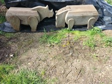 Oak garden benches for sale  SWINDON