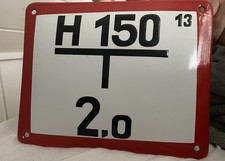 Emailleschild alt hydrant gebraucht kaufen  Rheine
