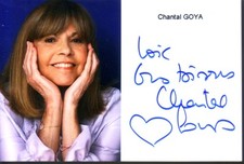 Chantal goya autographe usato  Spedire a Italy