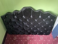 Headboard black crushed for sale  LOWESTOFT
