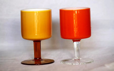 Paire opalines verres d'occasion  La Bégude-de-Mazenc