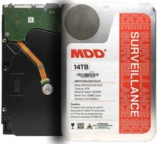 Disco rígido de vigilância MDD 14TB 7200RPM 256MB cache SATA 6G 3,5" CCTV/ DVR/ NVR, usado comprar usado  Enviando para Brazil