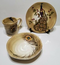 Peacock hand painted for sale  Mansfield