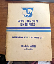 Wisconsin engines instruction for sale  Mandeville