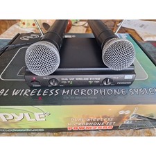 Sistema de microfone de karaokê portátil sem fio duplo Pyle - Usado uma vez - Excelente, usado comprar usado  Enviando para Brazil