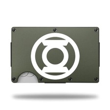 Carteira personalizada gravada a laser - LOGOTIPO LANTERNA VERDE - ÓTIMA CARTEIRA DE PRESENTE comprar usado  Enviando para Brazil