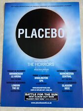 Placebo tour advertisement for sale  BLACKBURN