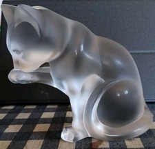 Lalique gattino vetro usato  Fiumicino